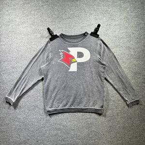 Boxercraft Sweatshirt Men's Medium Gray Graphic Print Cardinal P Cotton Pullover